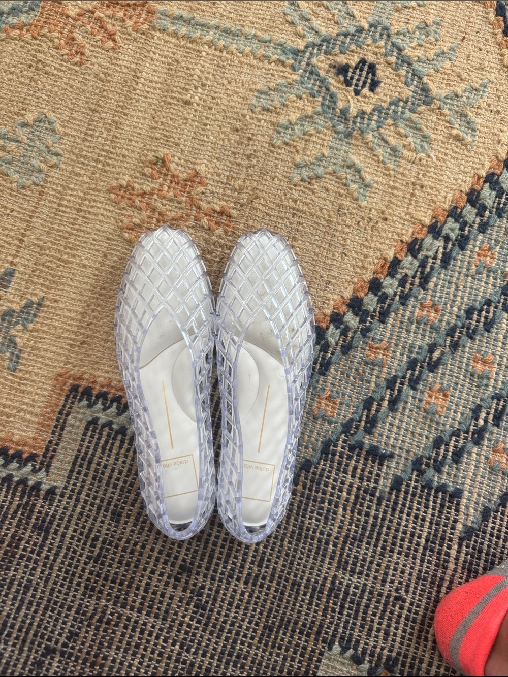 Dolce Vita Clear Lattice Ballet Flats